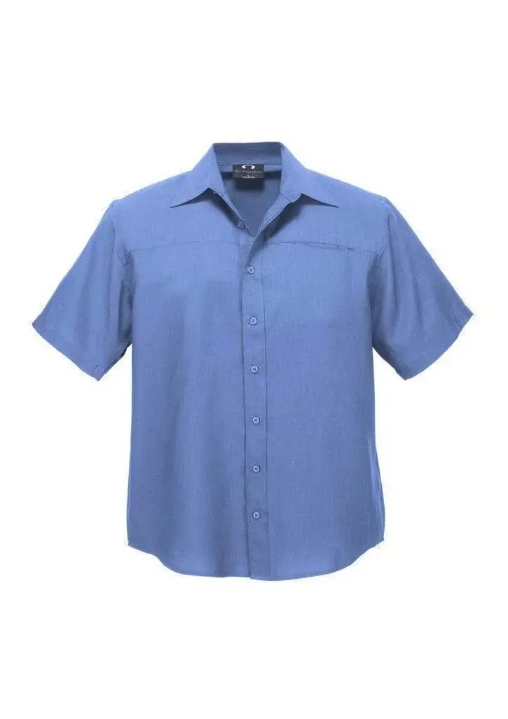 Biz Collection Corporate Wear Midnight Blue / S Biz Collection Men’s Plain Oasis Short Sleeve Shirt Sh3603